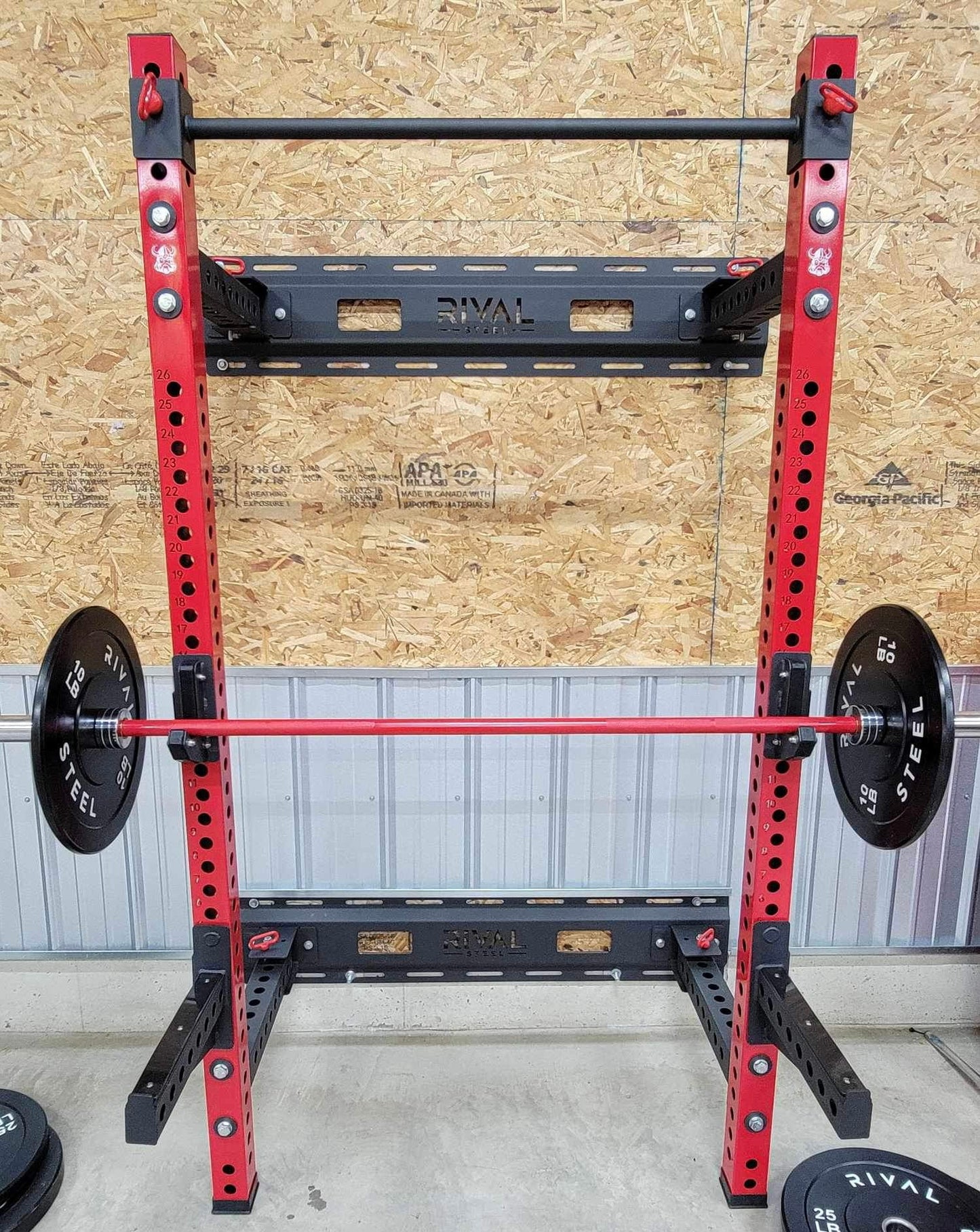 RIVAL STEEL Foldable Wall-Mounted Squat Rack