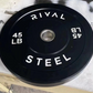 RIVAL STEEL 230lb Blackout Bumper Plate Weight Set