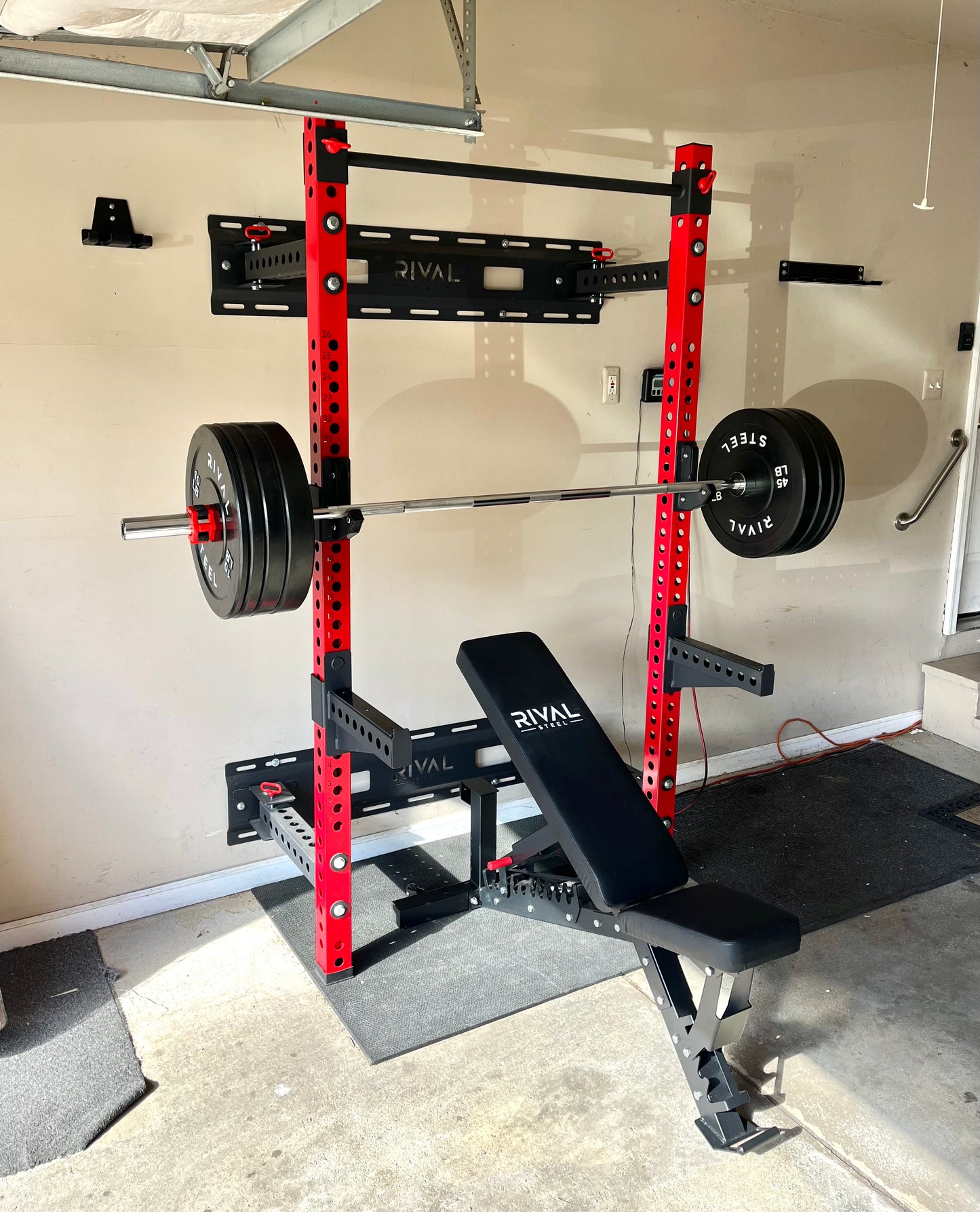 RIVAL STEEL Foldable Wall-Mounted Squat Rack