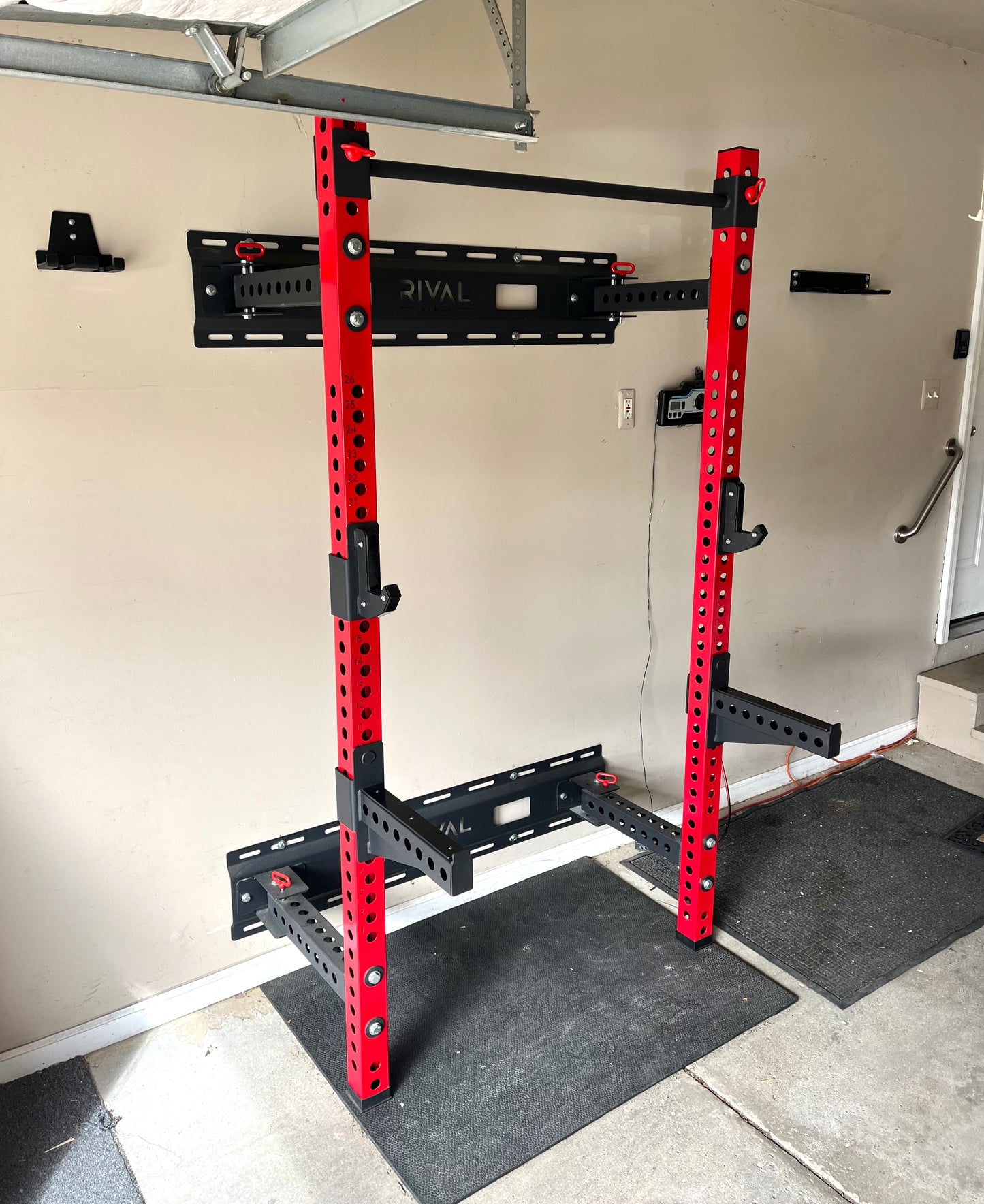 RIVAL STEEL Foldable Wall-Mounted Squat Rack